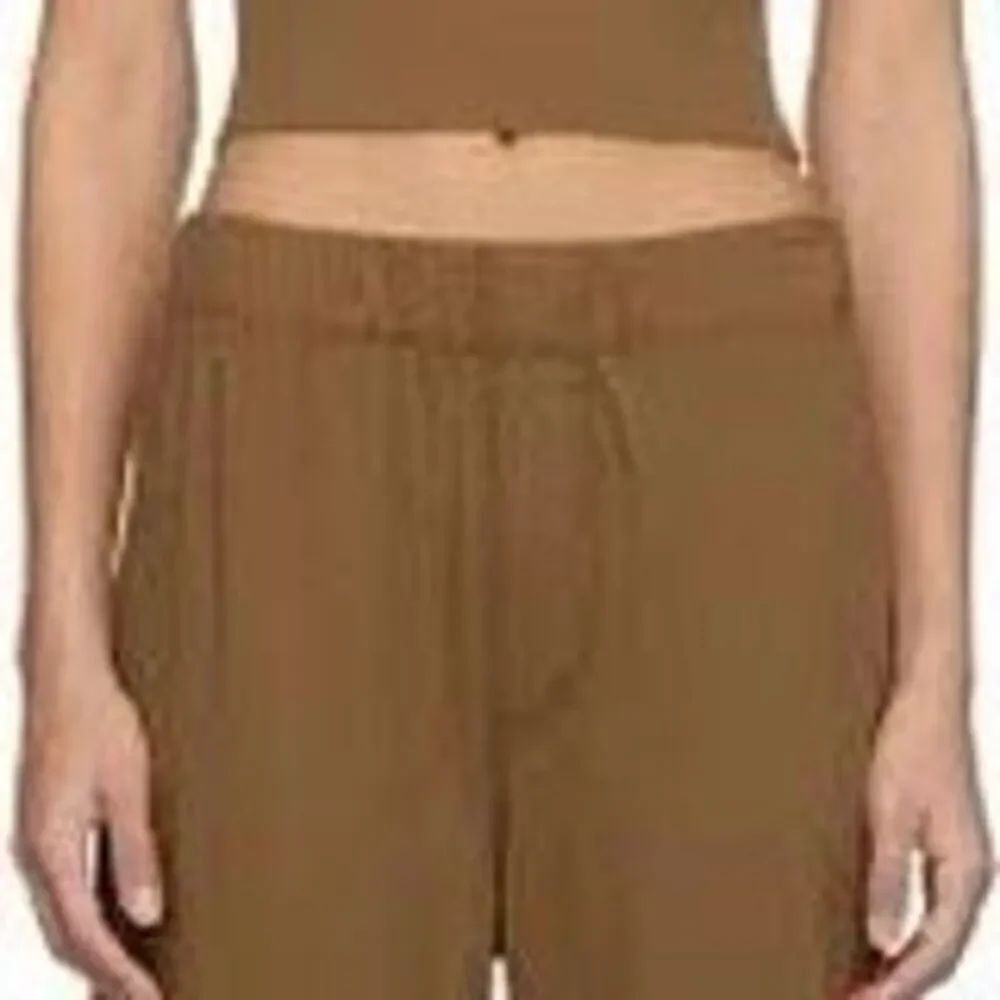 Eterne Tan Cotton Modal Blend Jersey Pull On Thermal Lounge Pants Size Medium